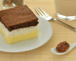 Ciasto serowo-kokosowo-orzechowe